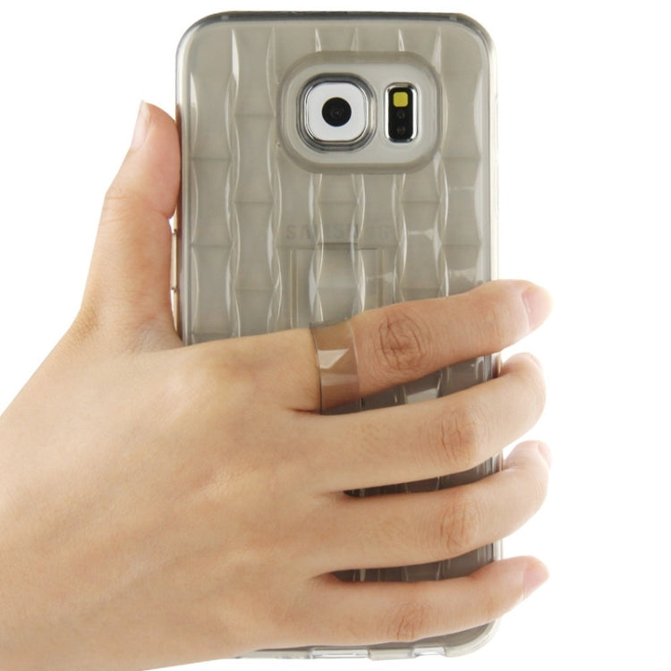 For Galaxy S6 / G920 Ice Sculptures TPU Protective Case with Handle