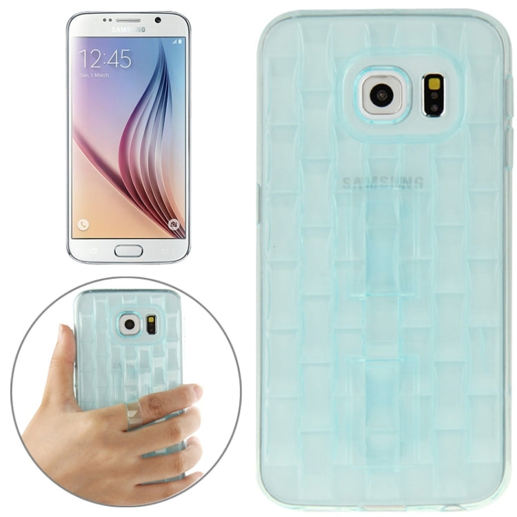 For Galaxy S6 / G920 Ice Sculptures TPU Protective Case with Handle