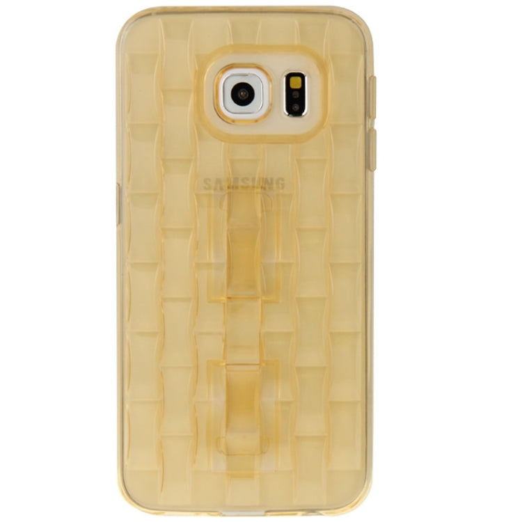 For Galaxy S6 / G920 Ice Sculptures TPU Protective Case with Handle