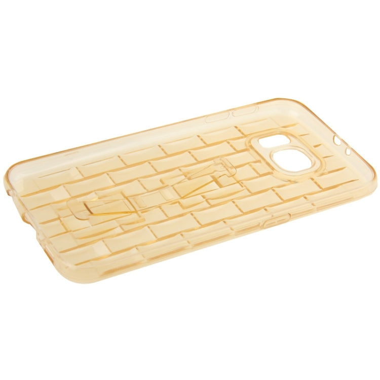 For Galaxy S6 / G920 Ice Sculptures TPU Protective Case with Handle