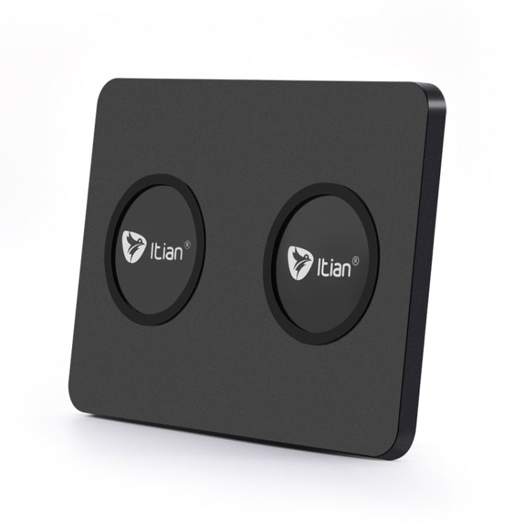 Itian Q300 Qi Standard Dual Phone Wireless Charger, For iPhone 8 / 8 Plus / X &  Galaxy S8 / S8 Plus / S6 / S6 edge+ / Note 5 / Nokia / LG / iPhone / HTC and Other Mobile Phone(Black)