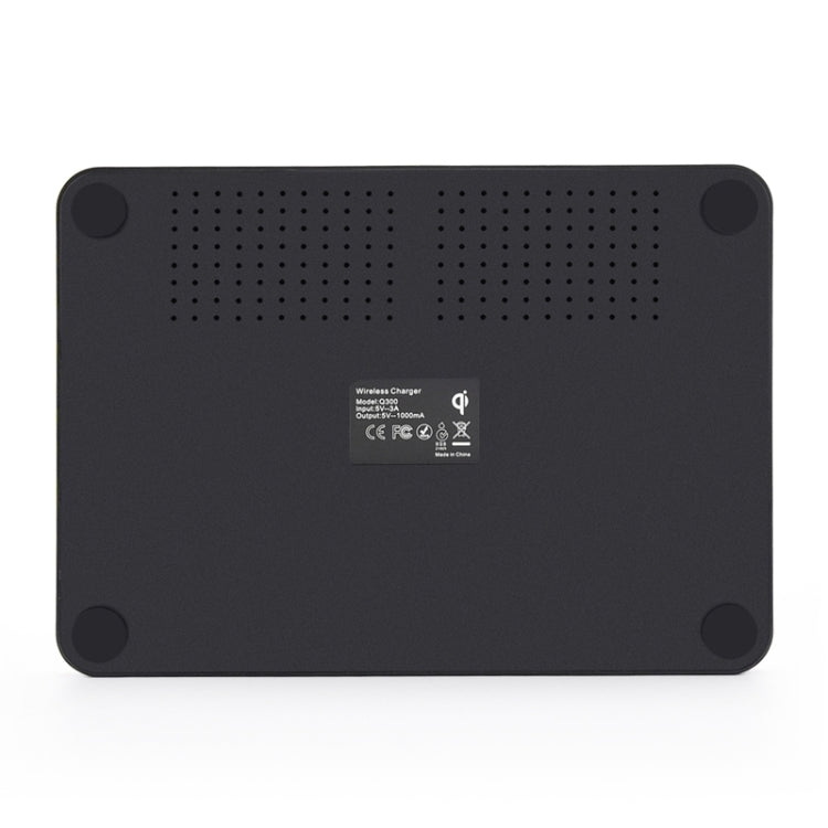 Itian Q300 Qi Standard Dual Phone Wireless Charger, For iPhone 8 / 8 Plus / X &  Galaxy S8 / S8 Plus / S6 / S6 edge+ / Note 5 / Nokia / LG / iPhone / HTC and Other Mobile Phone(Black)