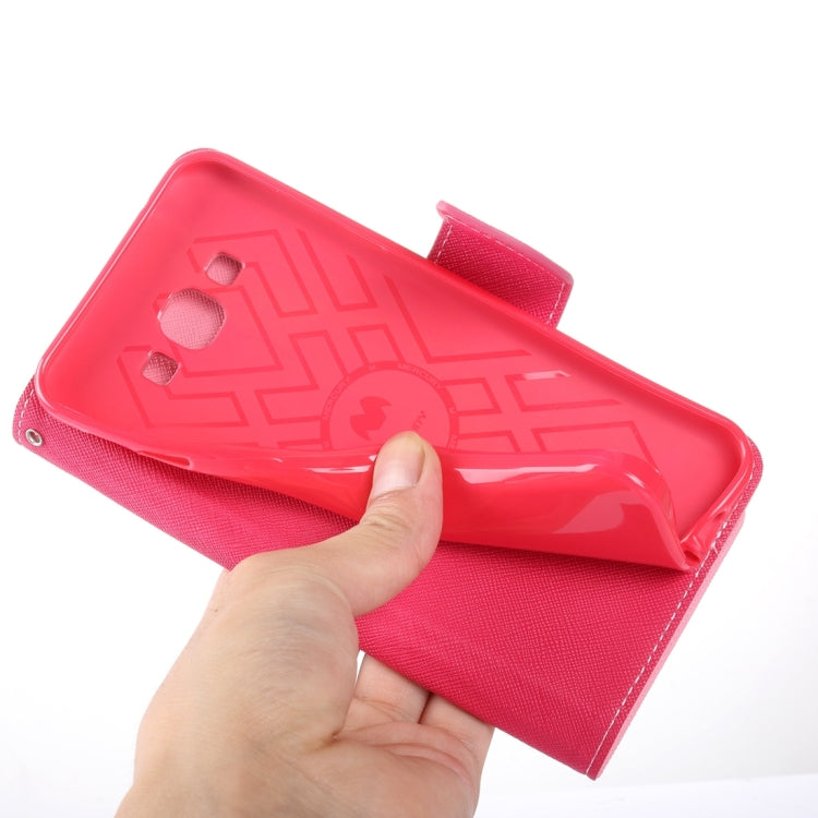 Color Matching Cross Texture Horizontal Flip Leather Case with Holder & Card Slots & Wallet for Galaxy A8