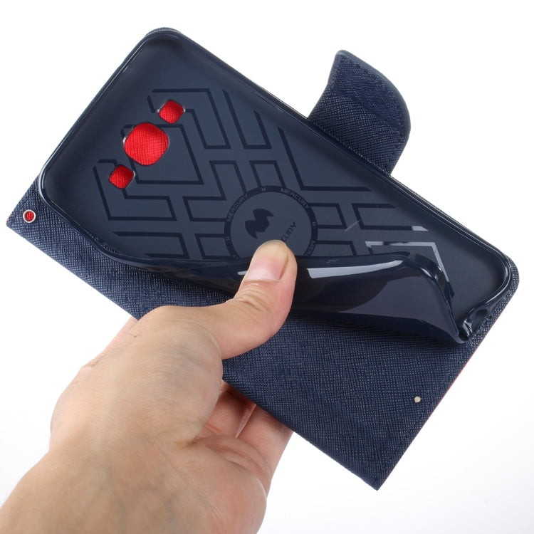 Color Matching Cross Texture Horizontal Flip Leather Case with Holder & Card Slots & Wallet for Galaxy A8