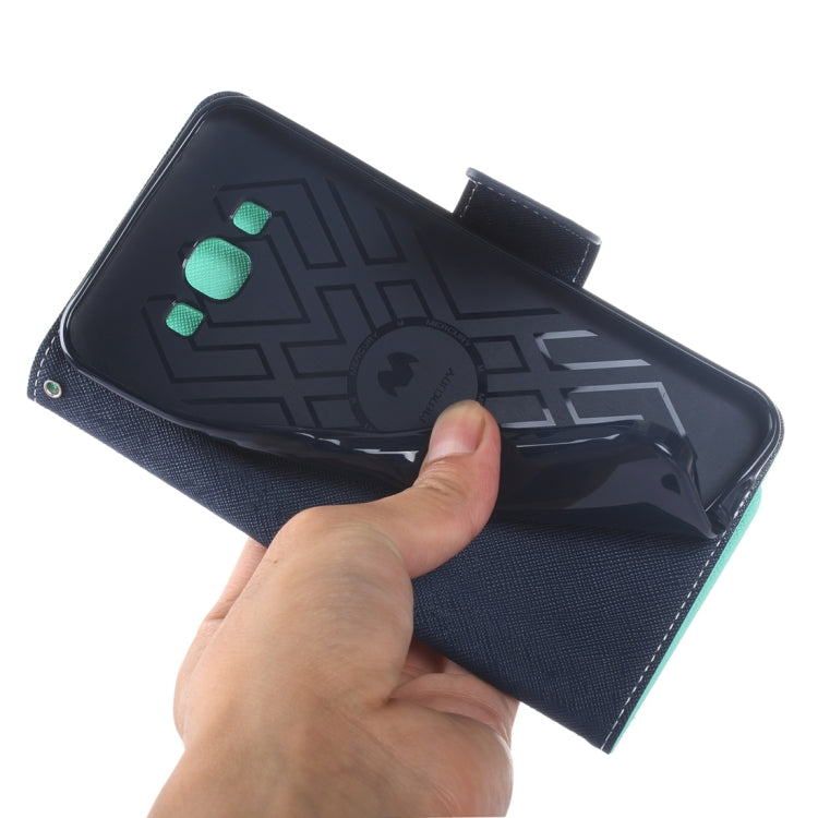 Color Matching Cross Texture Horizontal Flip Leather Case with Holder & Card Slots & Wallet for Galaxy A8