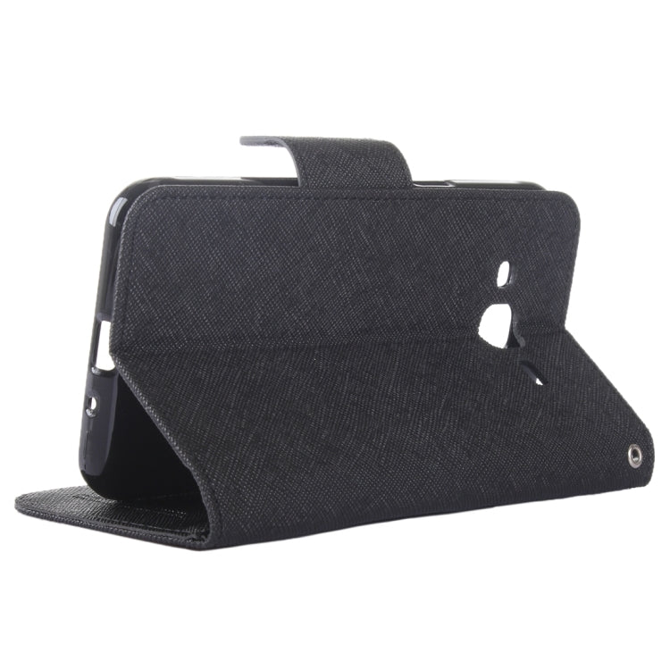 Color Matching Cross Texture Horizontal Flip Leather Case with Holder & Card Slots & Wallet for Galaxy J3 / J3109