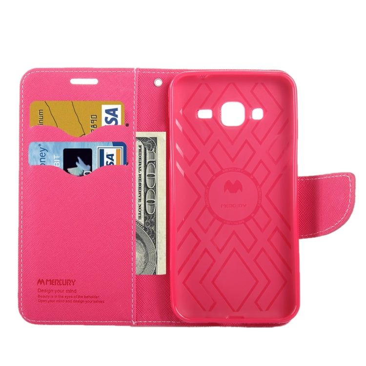 Color Matching Cross Texture Horizontal Flip Leather Case with Holder & Card Slots & Wallet for Galaxy J3 / J3109