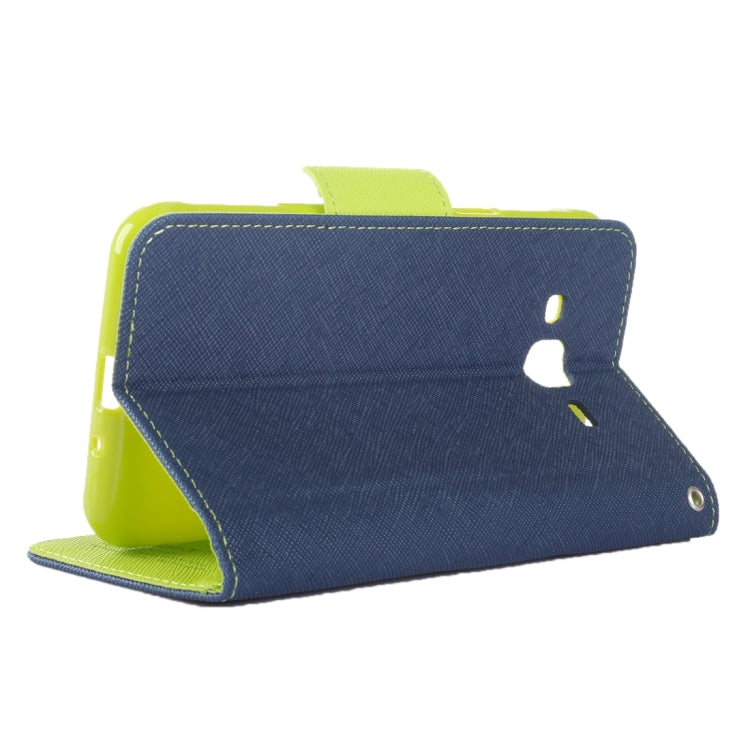 Color Matching Cross Texture Horizontal Flip Leather Case with Holder & Card Slots & Wallet for Galaxy J3 / J3109