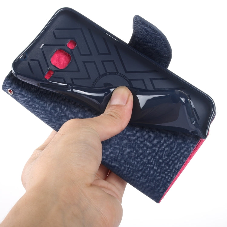 Color Matching Cross Texture Horizontal Flip Leather Case with Holder & Card Slots & Wallet for Galaxy J3 / J3109