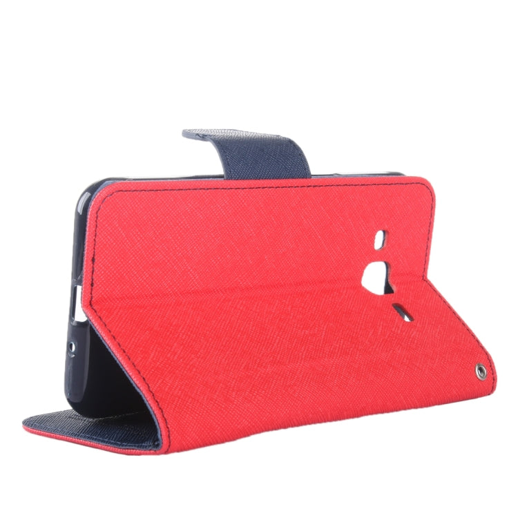 Color Matching Cross Texture Horizontal Flip Leather Case with Holder & Card Slots & Wallet for Galaxy J3 / J3109