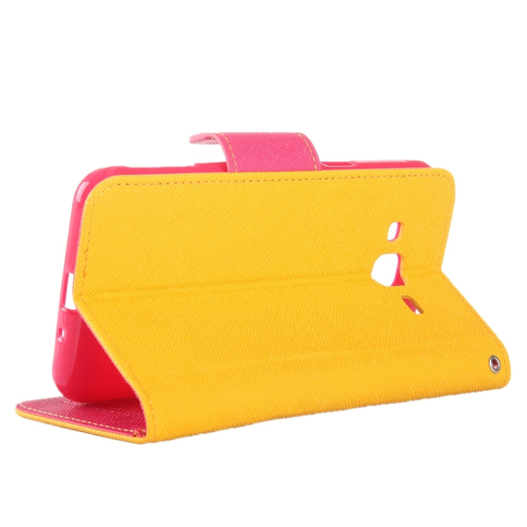 Color Matching Cross Texture Horizontal Flip Leather Case with Holder & Card Slots & Wallet for Galaxy J3 / J3109
