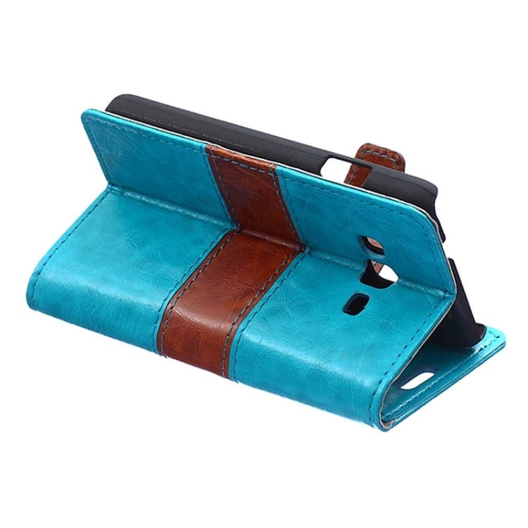 Crazy Horse Texture Horizontal Flip Color Matching Leather Case with Card Slots & Wallet & Holder for Samsung Z1 / Z130