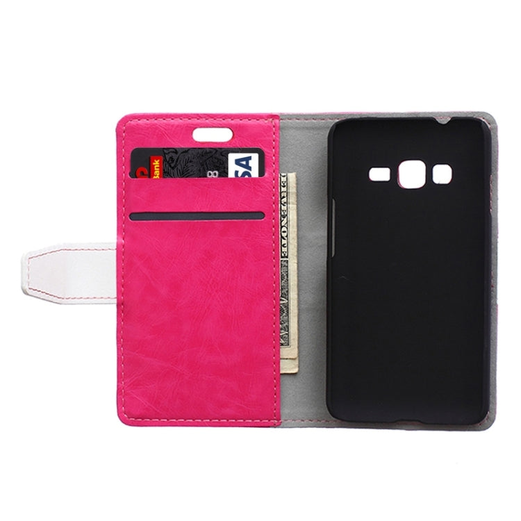 Crazy Horse Texture Horizontal Flip Color Matching Leather Case with Card Slots & Wallet & Holder for Samsung Z1 / Z130
