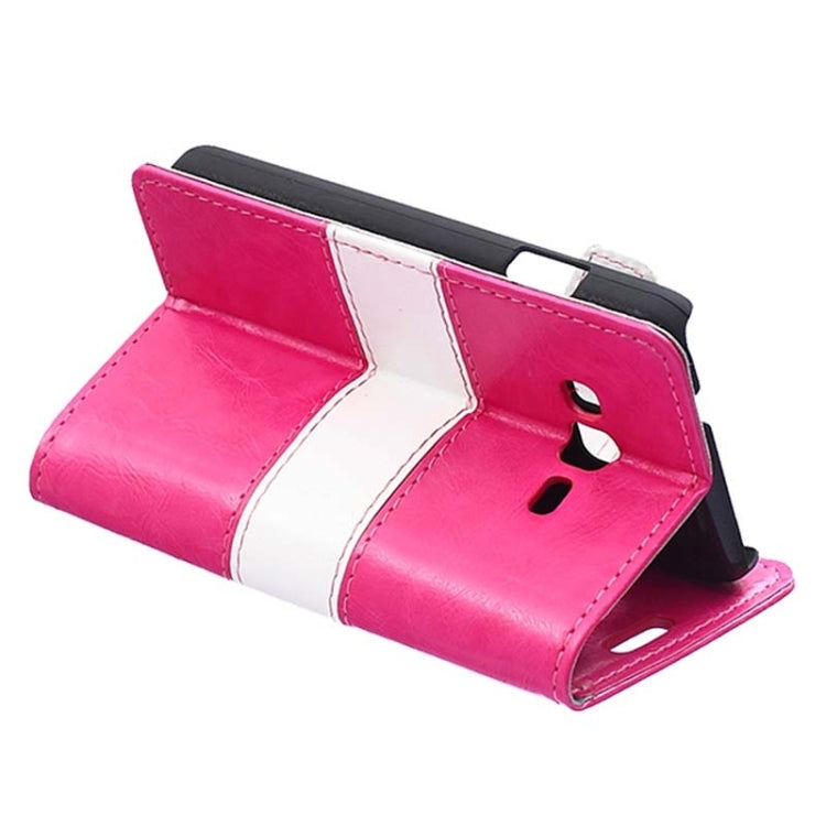 Crazy Horse Texture Horizontal Flip Color Matching Leather Case with Card Slots & Wallet & Holder for Samsung Z1 / Z130