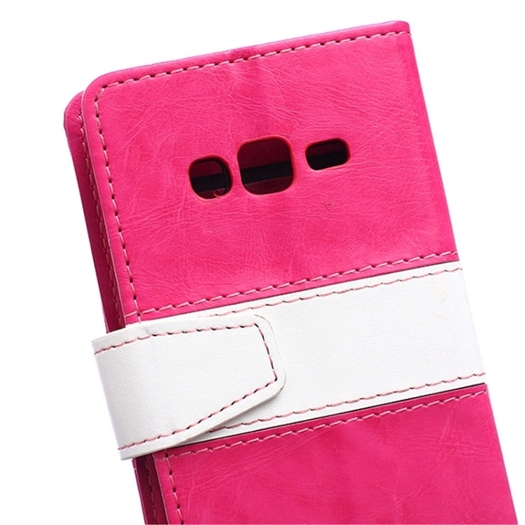 Crazy Horse Texture Horizontal Flip Color Matching Leather Case with Card Slots & Wallet & Holder for Samsung Z1 / Z130