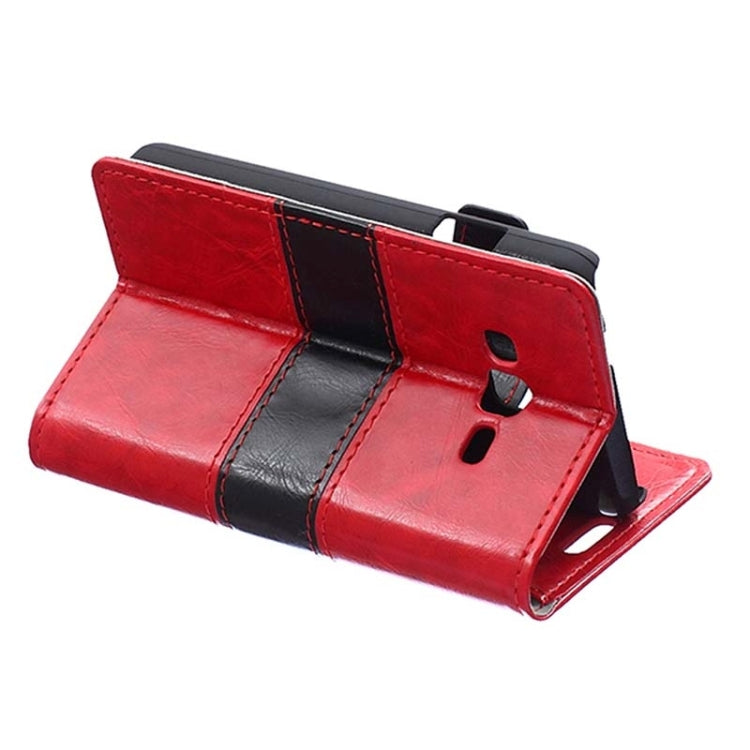 Crazy Horse Texture Horizontal Flip Color Matching Leather Case with Card Slots & Wallet & Holder for Samsung Z1 / Z130