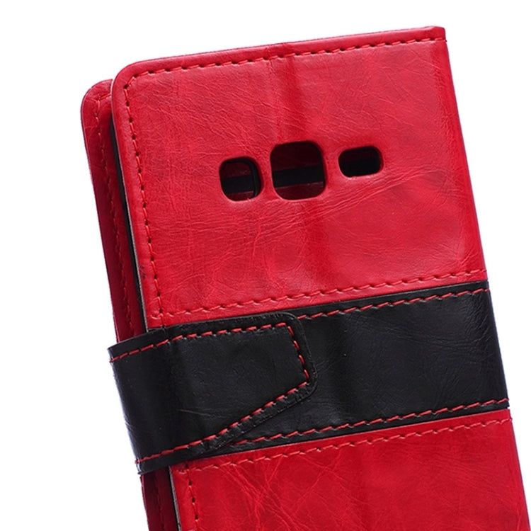 Crazy Horse Texture Horizontal Flip Color Matching Leather Case with Card Slots & Wallet & Holder for Samsung Z1 / Z130