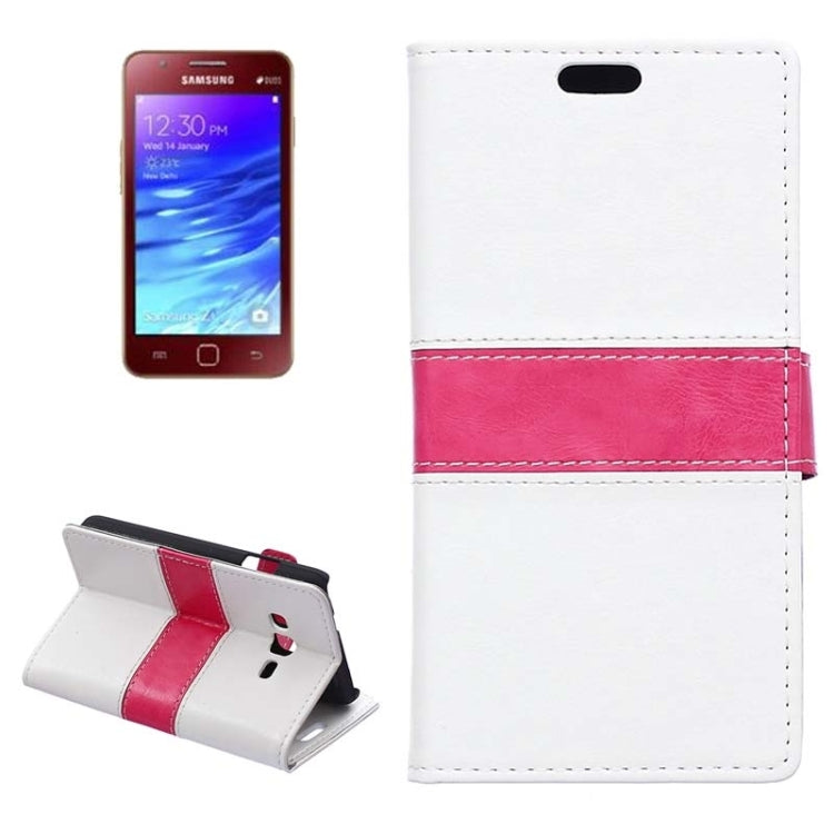Crazy Horse Texture Horizontal Flip Color Matching Leather Case with Card Slots & Wallet & Holder for Samsung Z1 / Z130