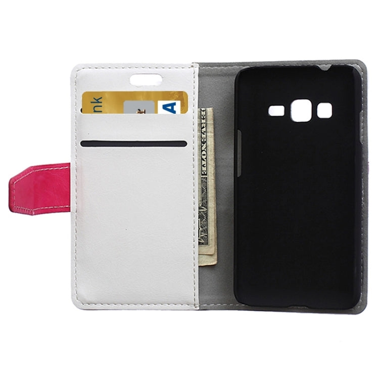 Crazy Horse Texture Horizontal Flip Color Matching Leather Case with Card Slots & Wallet & Holder for Samsung Z1 / Z130
