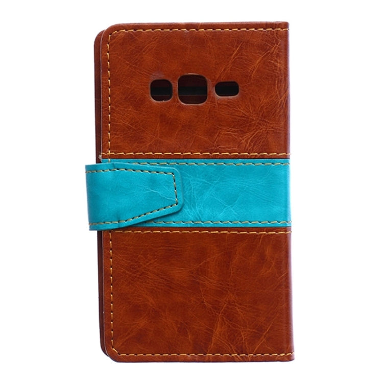 Crazy Horse Texture Horizontal Flip Color Matching Leather Case with Card Slots & Wallet & Holder for Samsung Z1 / Z130