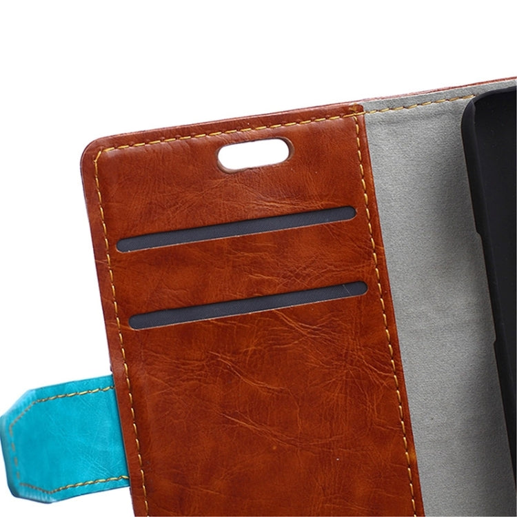 Crazy Horse Texture Horizontal Flip Color Matching Leather Case with Card Slots & Wallet & Holder for Samsung Z1 / Z130