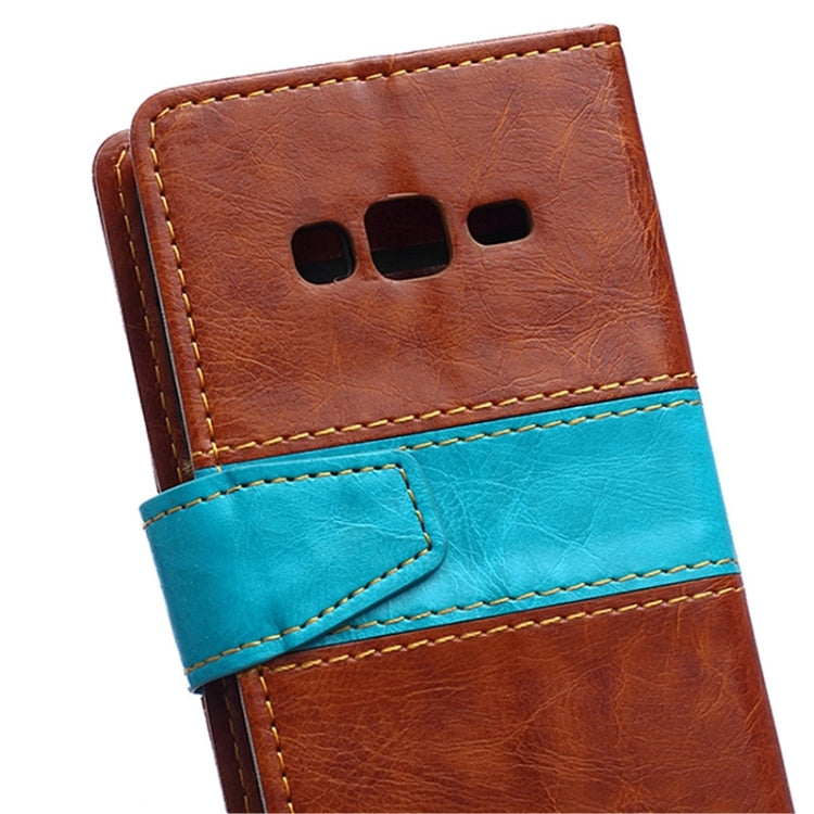 Crazy Horse Texture Horizontal Flip Color Matching Leather Case with Card Slots & Wallet & Holder for Samsung Z1 / Z130