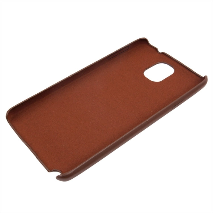 Ultrathin PU Leather Back Cover Protective Case for Galaxy Note III / N9000