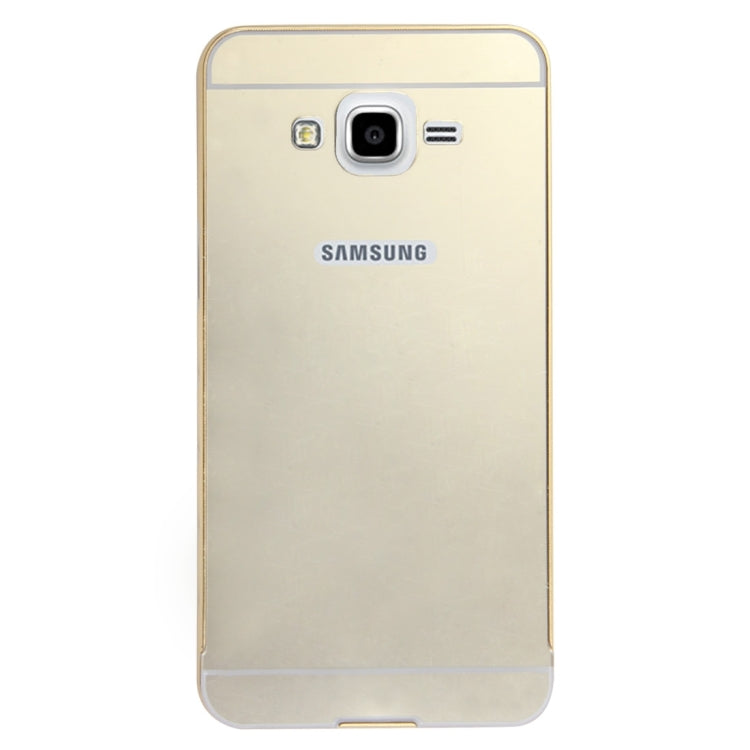 Fashionable Electroplating Push Pull Back Shell Cover + Metal Bumper Frame for Galaxy Grand Prime / G530