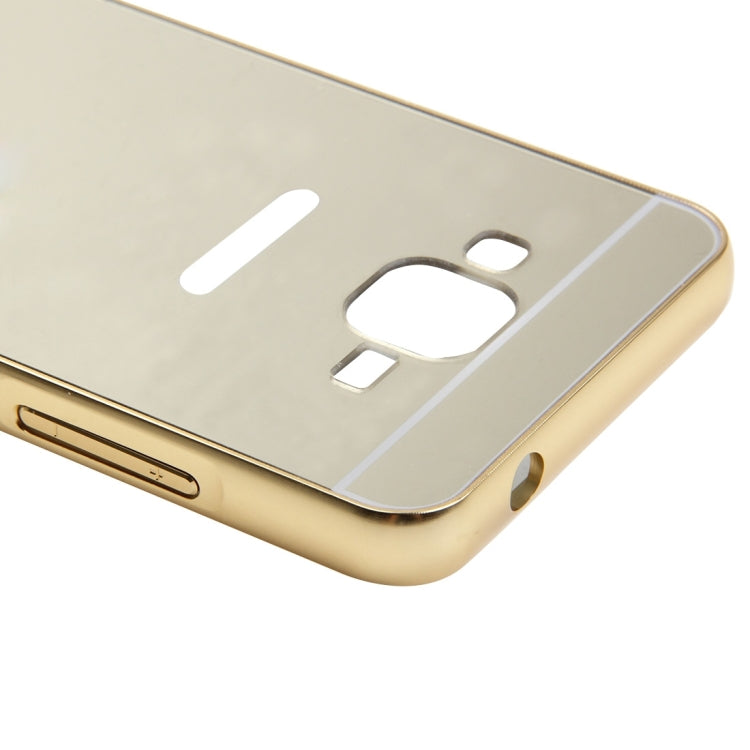 Fashionable Electroplating Push Pull Back Shell Cover + Metal Bumper Frame for Galaxy Grand Prime / G530