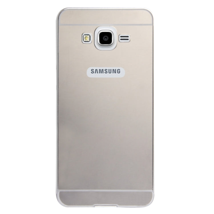 Fashionable Electroplating Push Pull Back Shell Cover + Metal Bumper Frame for Galaxy Grand Prime / G530