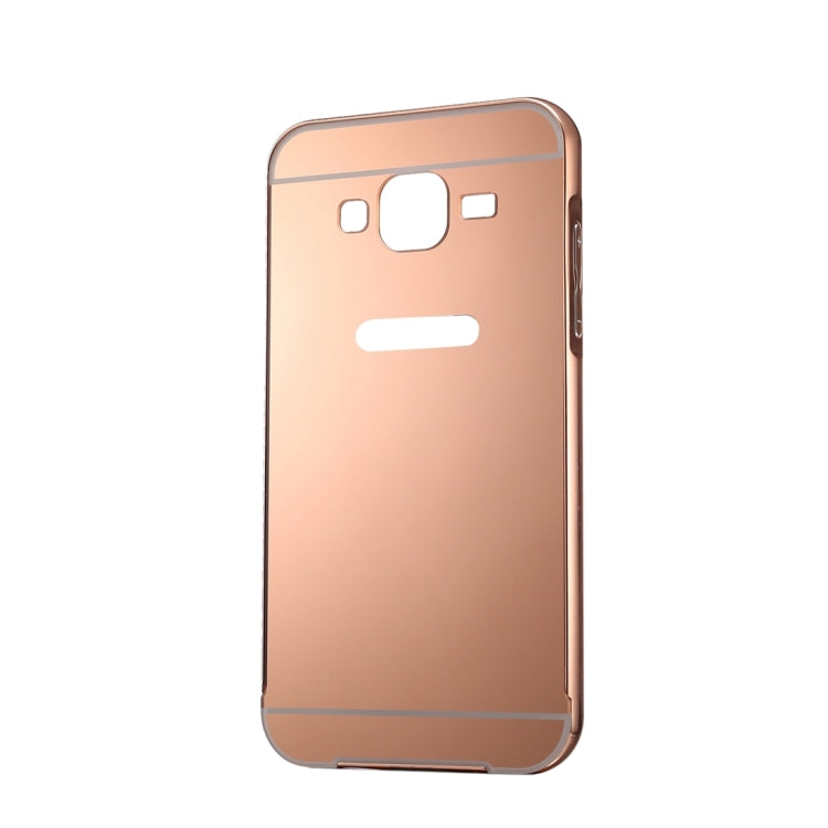 Fashionable Electroplating Push Pull Back Shell Cover + Metal Bumper Frame for Galaxy Grand 2 / G7106