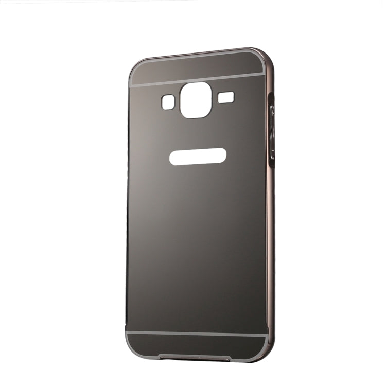 Fashionable Electroplating Push Pull Back Shell Cover + Metal Bumper Frame for Galaxy Grand 2 / G7106