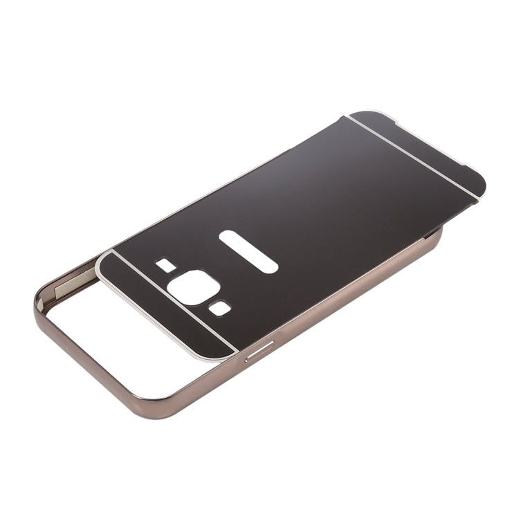 Fashionable Electroplating Push Pull Back Shell Cover + Metal Bumper Frame for Galaxy Grand 2 / G7106
