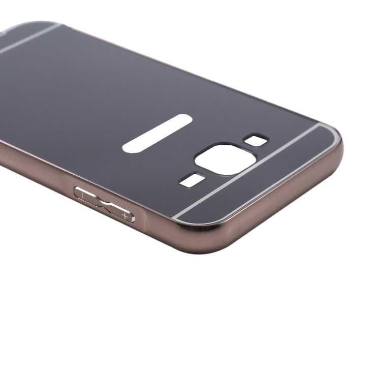 Fashionable Electroplating Push Pull Back Shell Cover + Metal Bumper Frame for Galaxy Grand 2 / G7106