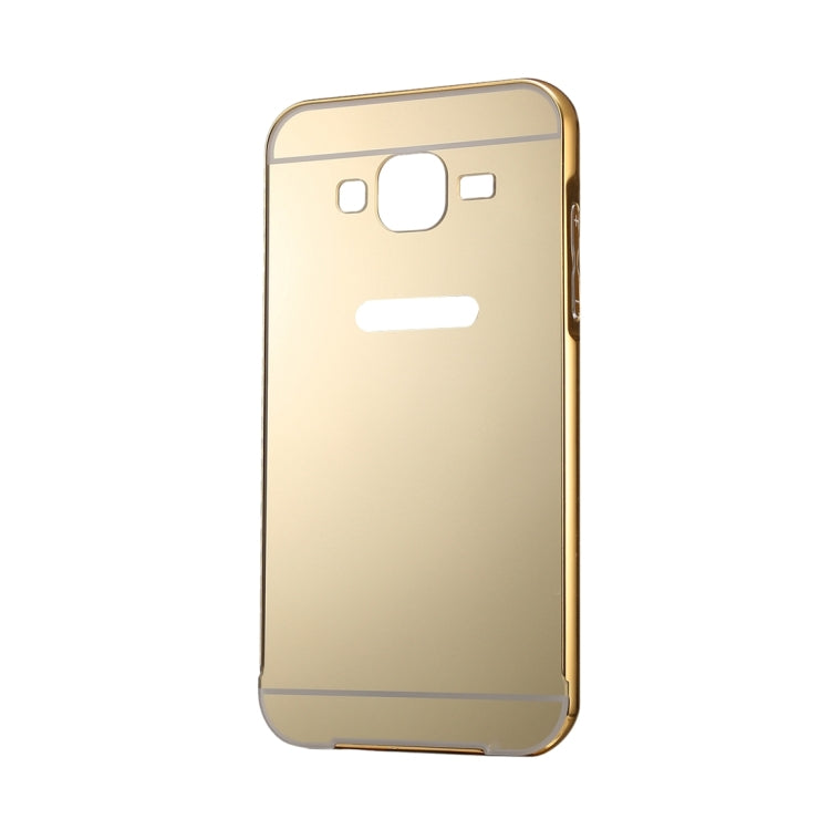 Fashionable Electroplating Push Pull Back Shell Cover + Metal Bumper Frame for Galaxy Grand 2 / G7106