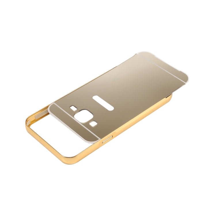 Fashionable Electroplating Push Pull Back Shell Cover + Metal Bumper Frame for Galaxy Grand 2 / G7106
