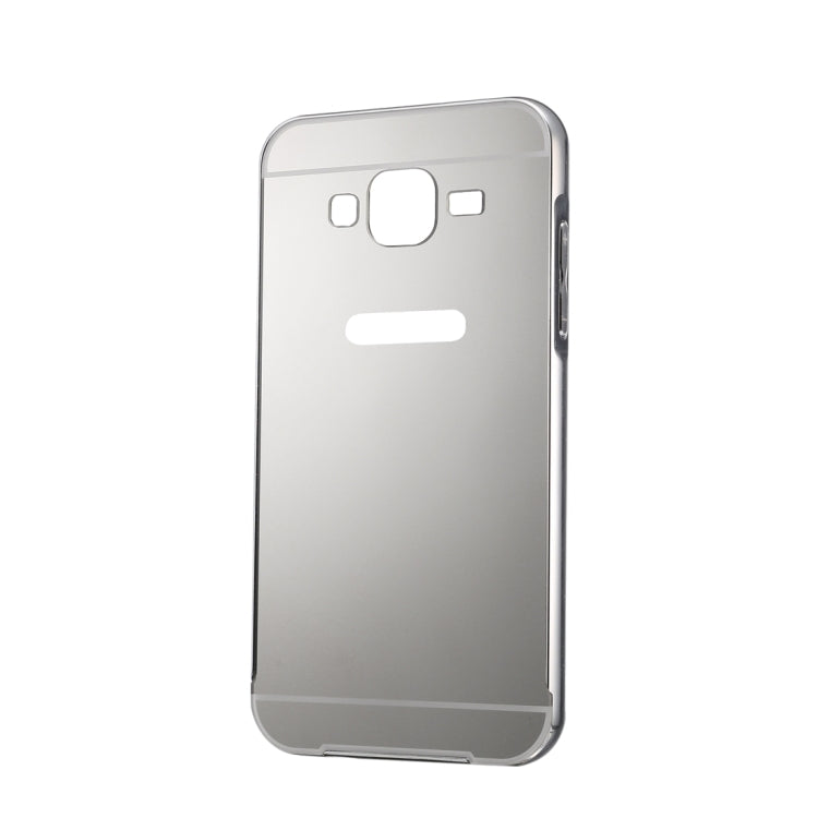 Fashionable Electroplating Push Pull Back Shell Cover + Metal Bumper Frame for Galaxy Grand 2 / G7106