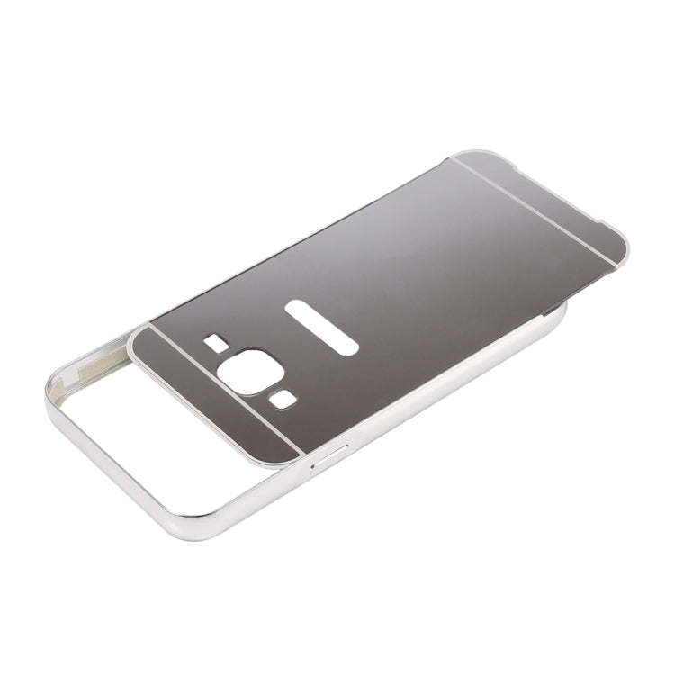 Fashionable Electroplating Push Pull Back Shell Cover + Metal Bumper Frame for Galaxy Mega 5.8 / i9152