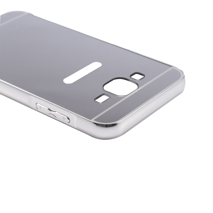 Fashionable Electroplating Push Pull Back Shell Cover + Metal Bumper Frame for Galaxy Mega 5.8 / i9152