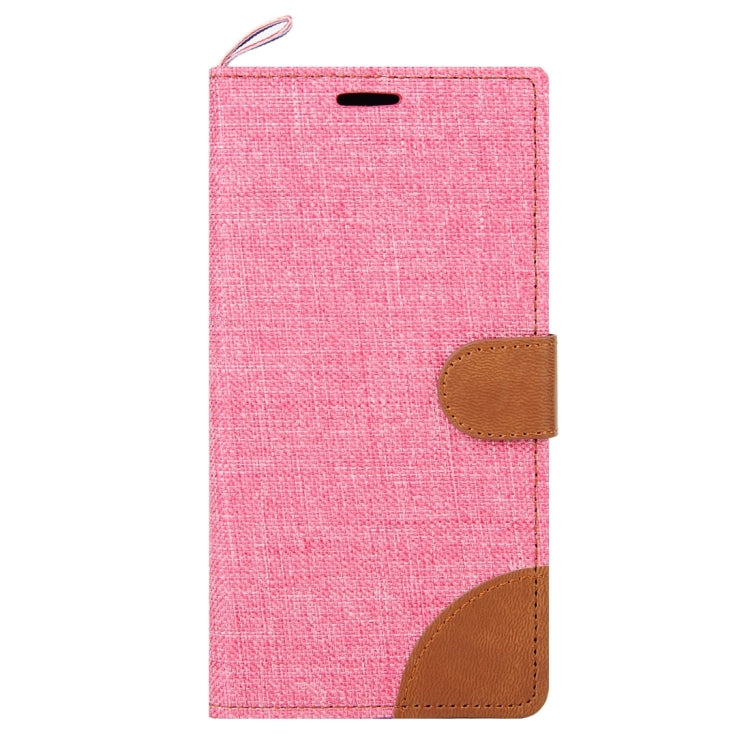 Denim Texture Horizontal Flip Leather Case with Magnetic Snap & Card Slots & Holder & Sling for Galaxy J3 / J3109
