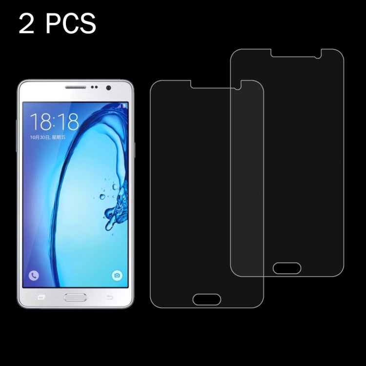 2 PCS for Galaxy On5 / G550 0.26mm 9H Surface Hardness 2.5D Explosion-proof Tempered Glass Screen Film