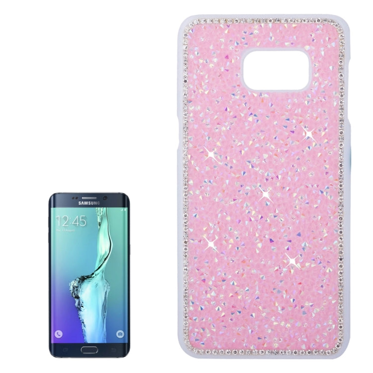 For Galaxy S6 Edge+ / G928 Fashionable Electroplating Diamond Encrusted Hard Case