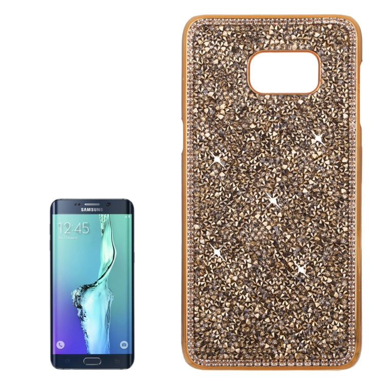 For Galaxy S6 Edge+ / G928 Fashionable Electroplating Diamond Encrusted Hard Case