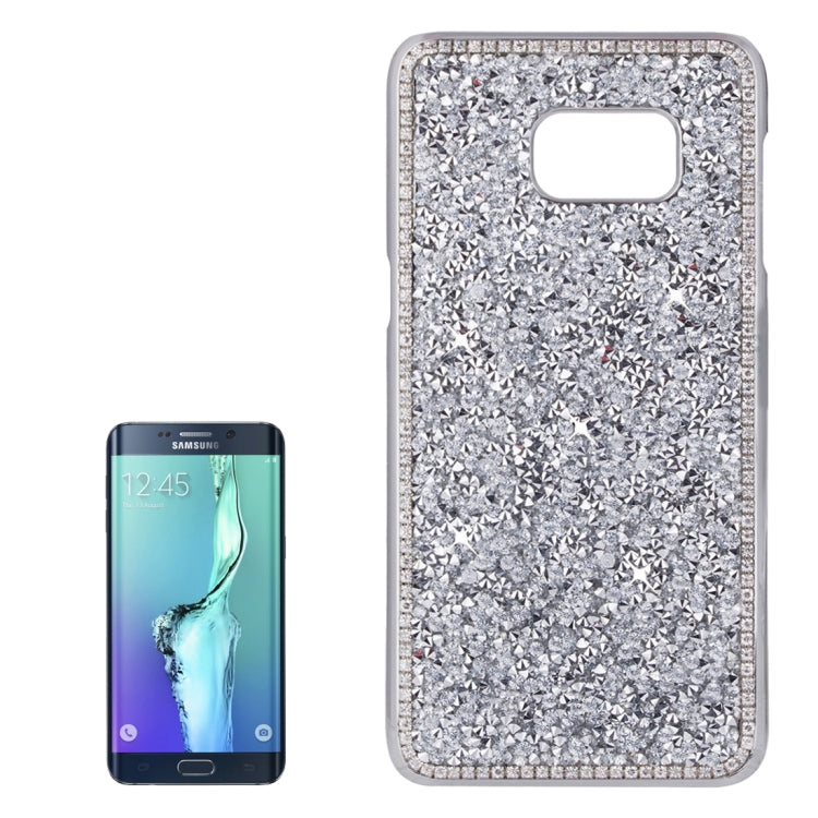 For Galaxy S6 Edge+ / G928 Fashionable Electroplating Diamond Encrusted Hard Case