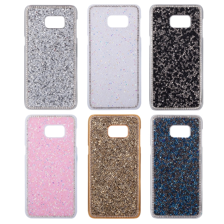 For Galaxy S6 Edge+ / G928 Fashionable Electroplating Diamond Encrusted Hard Case