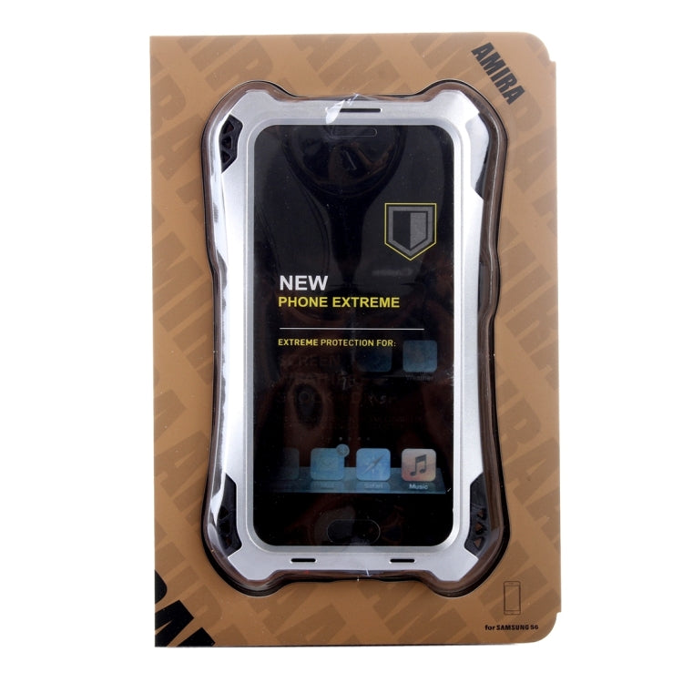 For Galaxy Note 5 / N920 Professional and Powerful Dustproof Shatter-resistant Shockproof Tiny Waist Transformers Style Carbon Fibre Metal Protective Case with Tempered Glass Front Film Cover