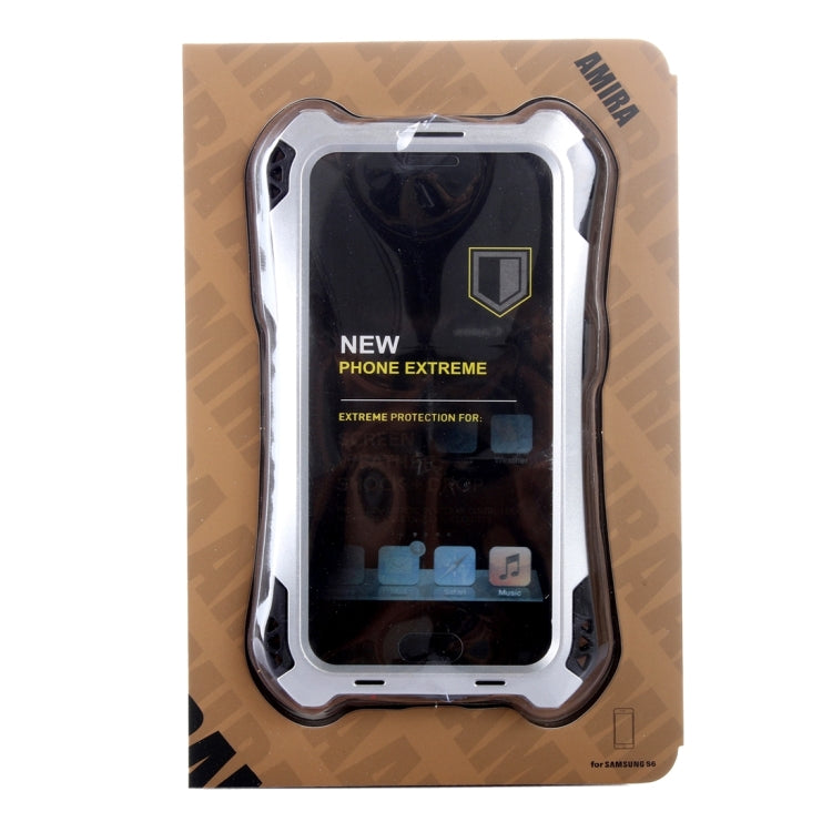For Galaxy Note 5 / N920 Professional and Powerful Dustproof Shatter-resistant Shockproof Tiny Waist Transformers Style Carbon Fibre Metal Protective Case with Tempered Glass Front Film Cover