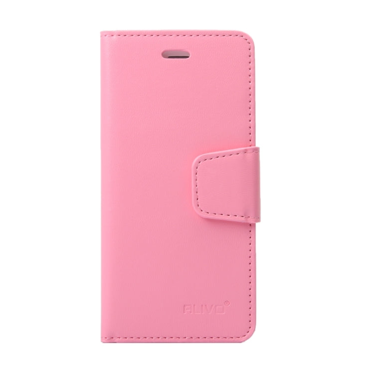 For Galaxy A7 / A700 ALIVO Horizontal Flip Solid Color Oil Edge Leather Case with Card Slots & Holder & Wallet