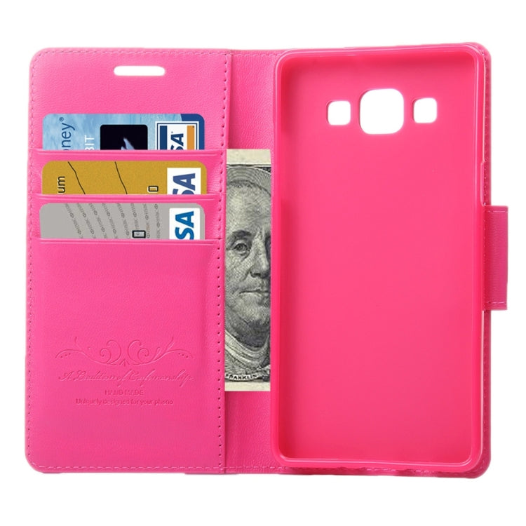 For Galaxy A7 / A700 ALIVO Horizontal Flip Solid Color Oil Edge Leather Case with Card Slots & Holder & Wallet
