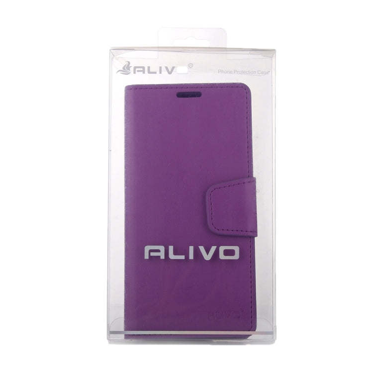 For Galaxy A7 / A700 ALIVO Horizontal Flip Solid Color Oil Edge Leather Case with Card Slots & Holder & Wallet